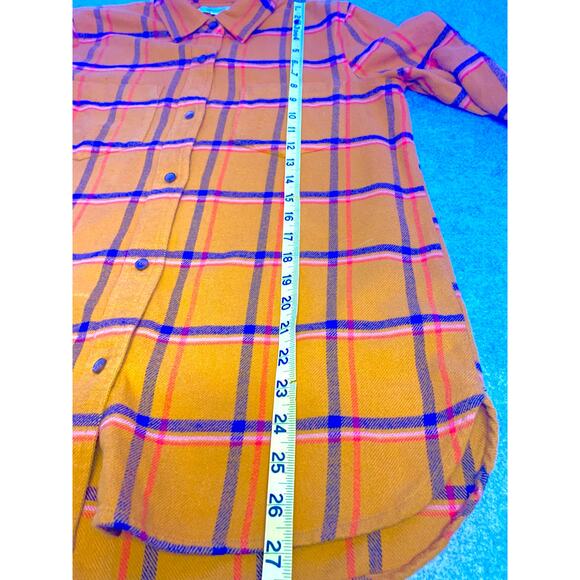 Madewell Flannel Classic Ex-Boyfriend Shirt in Caffrey Plaid, Women's Size Small - Picture 10 of 11